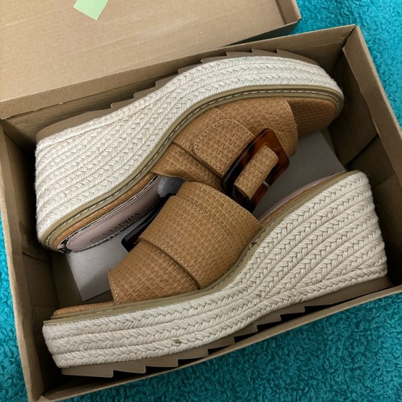 Espadrille Platform Wedge Sandals - Size 8 - Picture 13 of 16